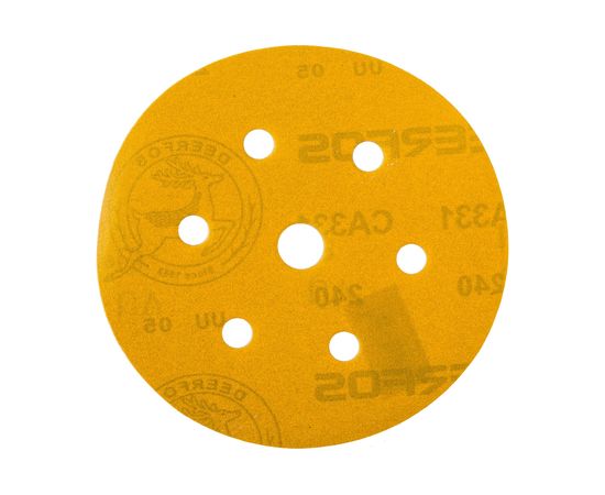 Круг шлифовальный на бумаге СА331 (150 мм; 6+1 отверстий; Р240) Deerfos 7930091773497 