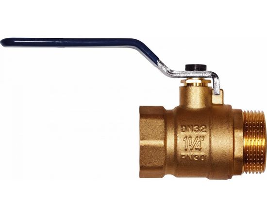 Шаровой кран RM -L ВР-НР 1 1/4 муфтовый, ручка Ду32 Ру30 11Б27п1 L-114FML 