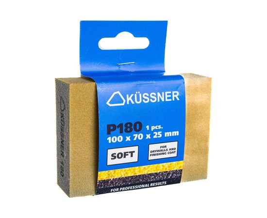Шлифовальный брусок KUSSNER Р180 Soft, 100x70x25 мм 1000-230180 – изображение 2