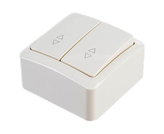Проходной выключатель Lezard VIOLA, двойной, кремовый, 751-0300-106 – изображение 3