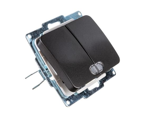 Двухклавишный выключатель с индикатором СВЕТОЗАР ГАММА, SV-54135-DM – изображение 3