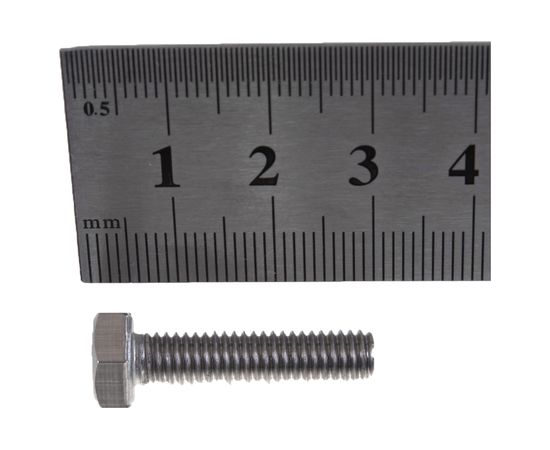 Болт Tech-Krep DIN933 6х25 ш.г. полн. рез. нерж.ст. А2, 6 шт. 141689 – изображение 3