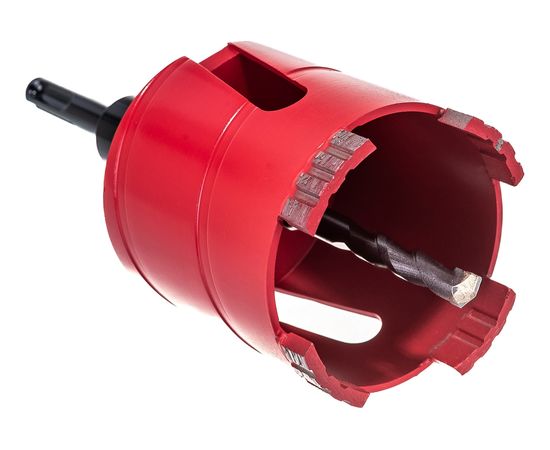 Коронка алмазная с переходником М16-SDS+ (72х70 мм) по бетону DIAM 311102 – изображение 4