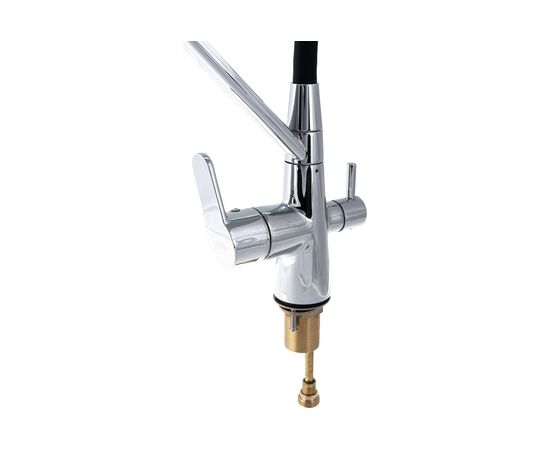 Смеситель для кухни D&K с подключением к фильтру гибкий излив хром DA1391901 – изображение 5