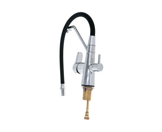 Смеситель для кухни D&K с подключением к фильтру гибкий излив хром DA1391901 – изображение 6