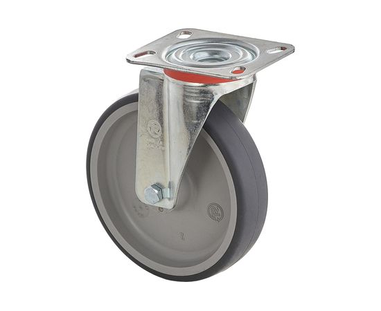 Колесо с вращающейся опорой и пластиной крепления (100 мм; 100 кг) Tellure Rota 714202 – изображение 7