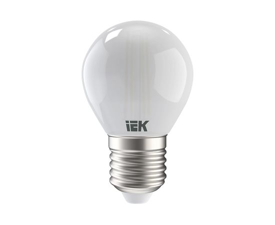 Лампа IEK серия 360, LED, G45, шар матовый, 7вт, 230В, 3000К, E27 LLF-G45-7-230-30-E27-FR 