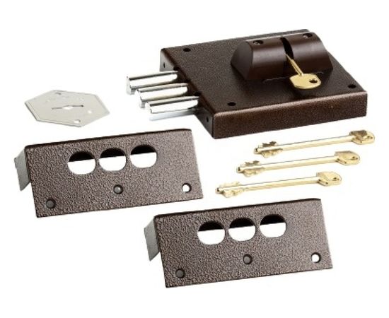 Накладной замок CERBER ЗНУ-П С1-П 114 полный комплект 2029 