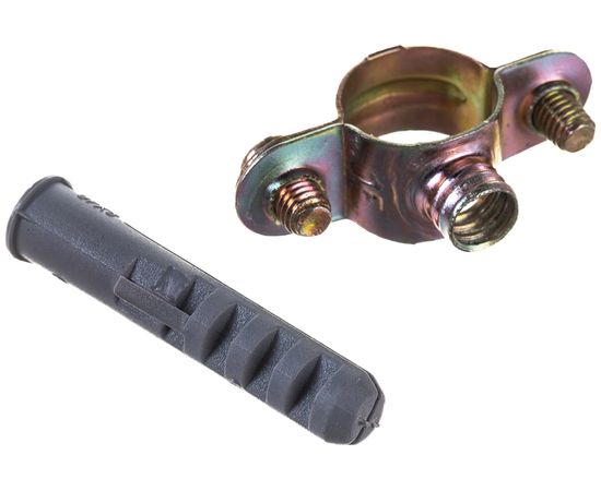 Хомут для медной трубы СВК ду 15 с дюбелем, 10 шт. SVK-FCU1510 