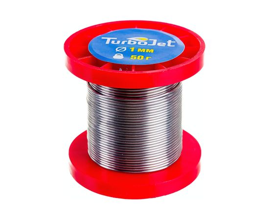 Припой ПОС 40 (проволока; 1 мм; 50 гр; катушка) Turbojet ПОС40П1-50 