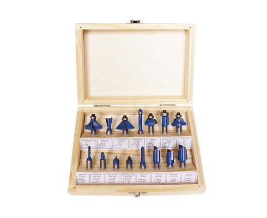 Набор фрез X по дереву (15 шт; хвостовик 8 мм) ДИОЛД 90101021 