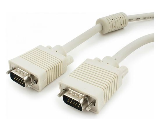 Кабель VGA Premium Cablexpert, 15M/15M, 20м, двойная экранировка, ферритовые кольца, пакет CC-PPVGA-20M – изображение 2