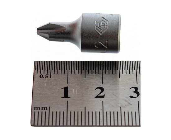 Насадка бита торцевая (1/4"", Phillips, PH2, L = 25 мм) KING TONY 201102X – изображение 2