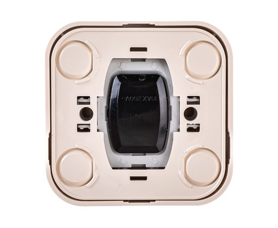 Выключатель накладной одноклавишный с подсветкой, крем Makel Siva Ustu 45221 – изображение 2