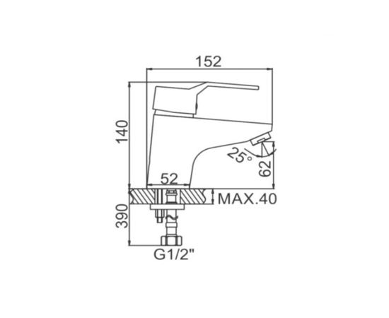 Смеситель для умывальника LEDEME L1063 808120 – изображение 2