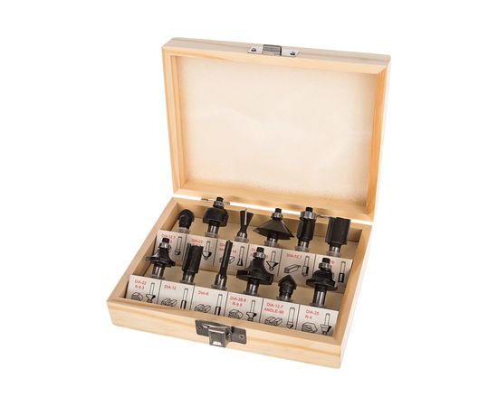 Набор фрез 12 шт для фрезера EINHELL 4350199 – изображение 2