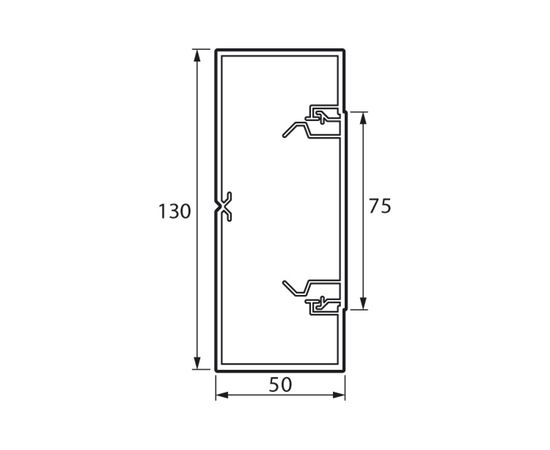 Кабель-канал Legrand METRA 130х50 L2000 пластик Leg 638082 400295 – изображение 2