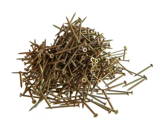 Шуруп для дерева Саморезик 3.5х50 универсальный потай, желтый цинк, Pz-2 500шт SYZ-3.5х50-500 – изображение 2