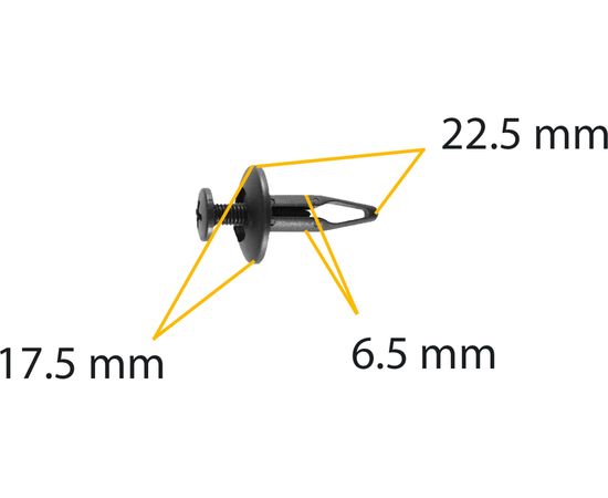 Автокрепеж для Chrysler/Ford/GM 10 шт RYQ500070, 20452072, 20664092, N804570S КрепАвто 0380 – изображение 2