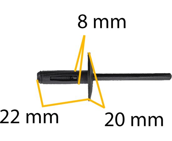 Автокрепеж для BMW 10 шт 51717002953, 517170029532 КрепАвто 0127 – изображение 2