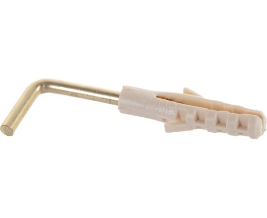 Крюк-шуруп ЕВРОПАРТНЕР L-обр. латунир. d3,3хL30 мм 4шт. 13 7641 1 – изображение 3