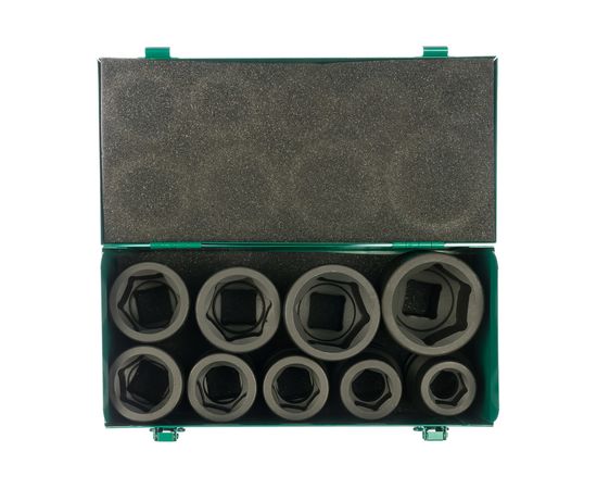 Набор ударных торцевых головок 9 предметов (1" DR 24-50 мм) Jonnesway S03A8109S – изображение 3