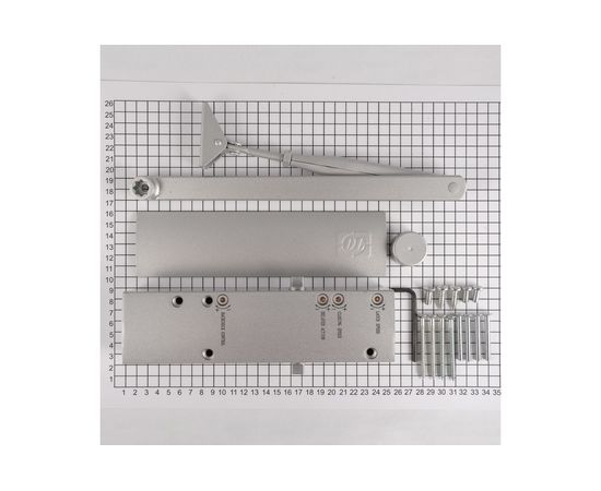 Доводчик DOORLOCK DL200 BC DC size 1-5 серебристый, с регулируемыми функциями тормоза 75510 – изображение 3