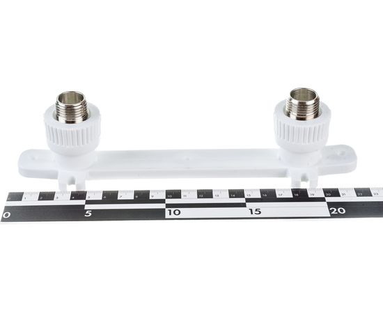 Двойной комбинированный отвод PP-R SLT AQUA с креплением, НР 20х1/2 SLTFY9201 – изображение 3