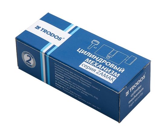 Цилиндр Trodos ЦАМ ЦМВ 80, 40/40-5K CP хром 208093 – изображение 3