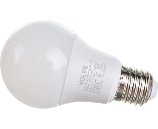 Светодиодная лампа Volpe. Форма A, матовая. Серия Norma LED-A60-13W/WW/E27/FR/NR UL-00004024 – изображение 3