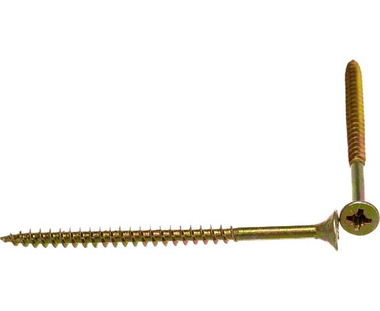 Универсальный саморез по дереву КрепСтройГрупп 4,5х70 желтый цинк, 100 шт. 145428 – изображение 4
