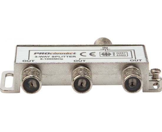 Делитель ТВ PROconnect на 3 выхода F разъём 5-1000 МГц 05-6022 – изображение 4