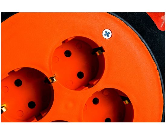 Удлинитель на катушке Облик РБК-4 4 гнезда (с заземлением) 3х1,5 кг 25м УТ-00000685 – изображение 4