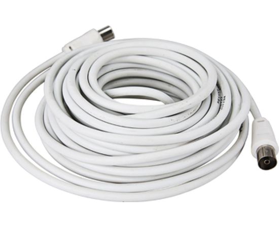 Шнур REXANT ТВ гнездо - ТВ штекер, длина 15 метров, белый 18-0008 – изображение 5