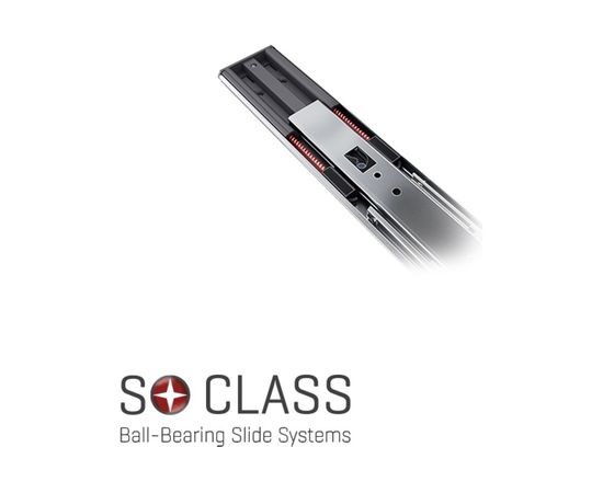 Шариковые направляющие SAMET SO CLASS накладные, высота 46 мм, с доводчиком, 350 мм СТ-00001289 – изображение 5