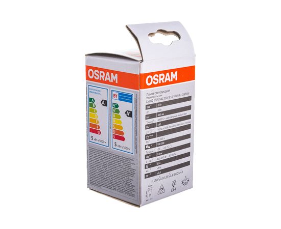 Светодиодная лампа OSRAM LED Value R E14 400лм 5Вт замена 40Вт 4000К нейтральный белый свет 4058075582576 – изображение 6