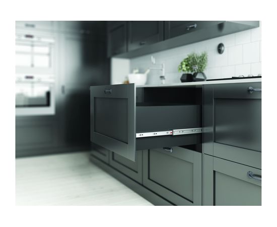 Шариковые направляющие SAMET SO CLASS накладные, высота 46 мм, с доводчиком, 350 мм СТ-00001289 – изображение 7