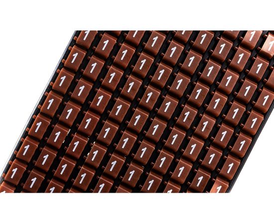 Маркер для кабеля сечением 1,5-2,5 мм DKC символ 1, 200шт MKF1S2 – изображение 8