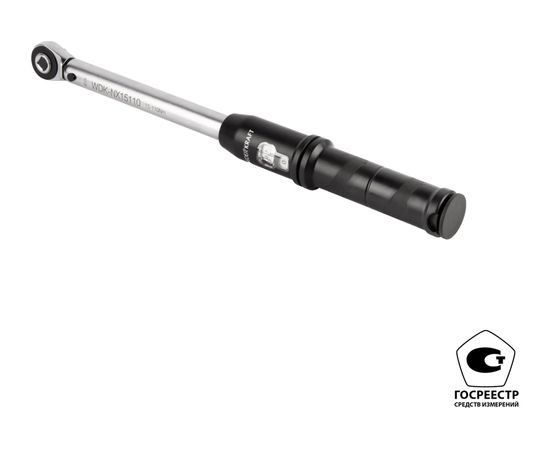 Динамометрический ключ WIEDERKRAFT 15-110 Нм, трещотка с проходным квадратом 3/8 WDK-NX15110 