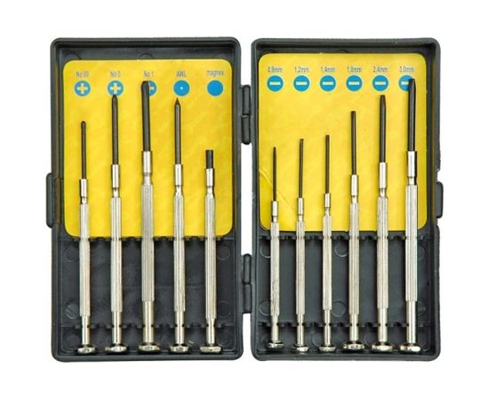 Набор отверток 11 предметов для прецизионных работ TOYA 64330 