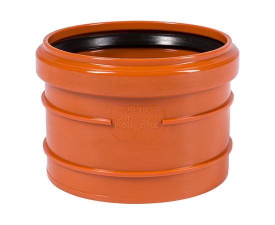 Насадная муфта наружной канализации Ostendorf ПВХ, 110 мм 220810 