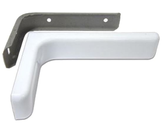 Угловая консоль Локри 183x114 мм, белая MOD 2 183X114 WHITE SET 2PCS 