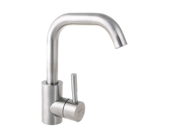 Универсальный смеситель Olives BALEAR нержавеющая сталь, с поворотным изливом 13105BL – изображение 2