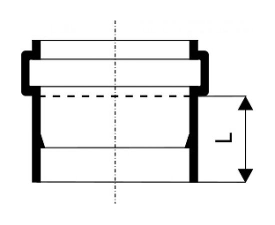 Насадная муфта наружной канализации Ostendorf ПВХ, 110 мм 220810 – изображение 2