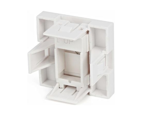 Вставка 45x45 аналог Mosaic для 1 модуля формата Keystone Jack со шторкой Hyperline SIP2-1K-M45-45 35207 – изображение 2