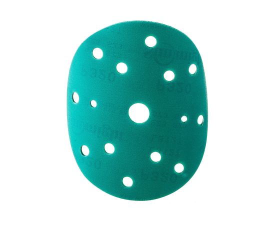 Шлифовальный круг FILM L312T (100 шт, 150 мм, на липучке, 15 отверстий, зелёный, Р320) SUNMIGHT 53014 – изображение 2