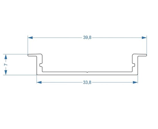 Алюминиевый встраиваемый профиль ArdyLight, ALS-4007 anod 2.0 с экраном 50212 – изображение 3