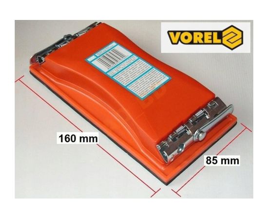Шлифовальный брусок VOREL 85х160мм, пластмассовый, металлические зажимы 07950 – изображение 3
