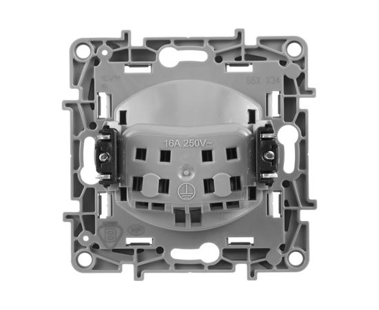 Розетка Legrand ETIKA 2К шторки, слоновая кость 672334 – изображение 3