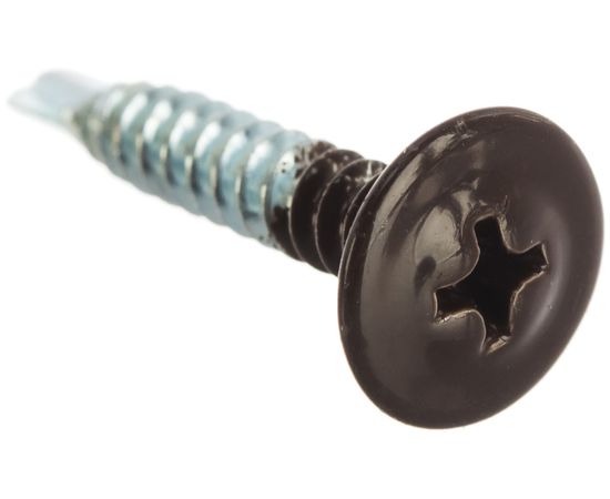 Саморез с прессшайбой Качественный крепеж коричневая 4,2х25 сверло 230 шт 0300305 КЧ – изображение 3